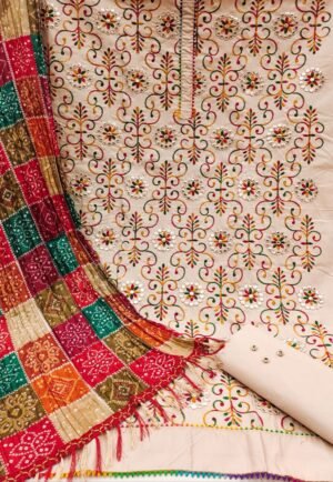 Alternative view of semi stitched  Exclusive Dress Material Suit  For Women