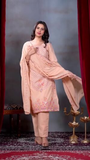 stitched AK COLLECTION PRESENCE NEW PRODUCT  D.NO :-AK-7106  FESTIVAL SPECIAL DESIGNER HEAVY EMBROIDERY SEQUENCE WORK TOP PENT WITH DUPATTA SET