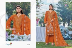 semi stitched Brand Name :- Saniya Trendz Catalouge Name : Elaf vol -27  D NO. :- 27002 Colours