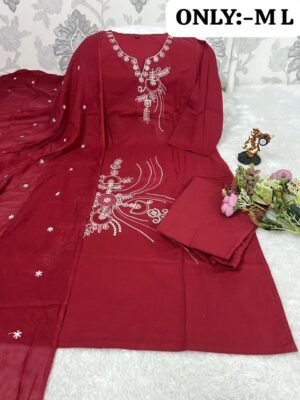 stitched WEAR IT LOVE IT SHARE IT BEAUTIFUL KURTI WITH PANT & DUPATTA SET