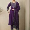stitched Premium Roman Silk Fully Stitched Kurta And Pant & Dupatta Set