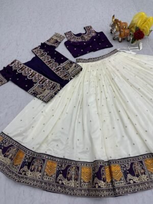 Alternative view of stitched AK Creation is Launching New Festival Lehenga choli & koti