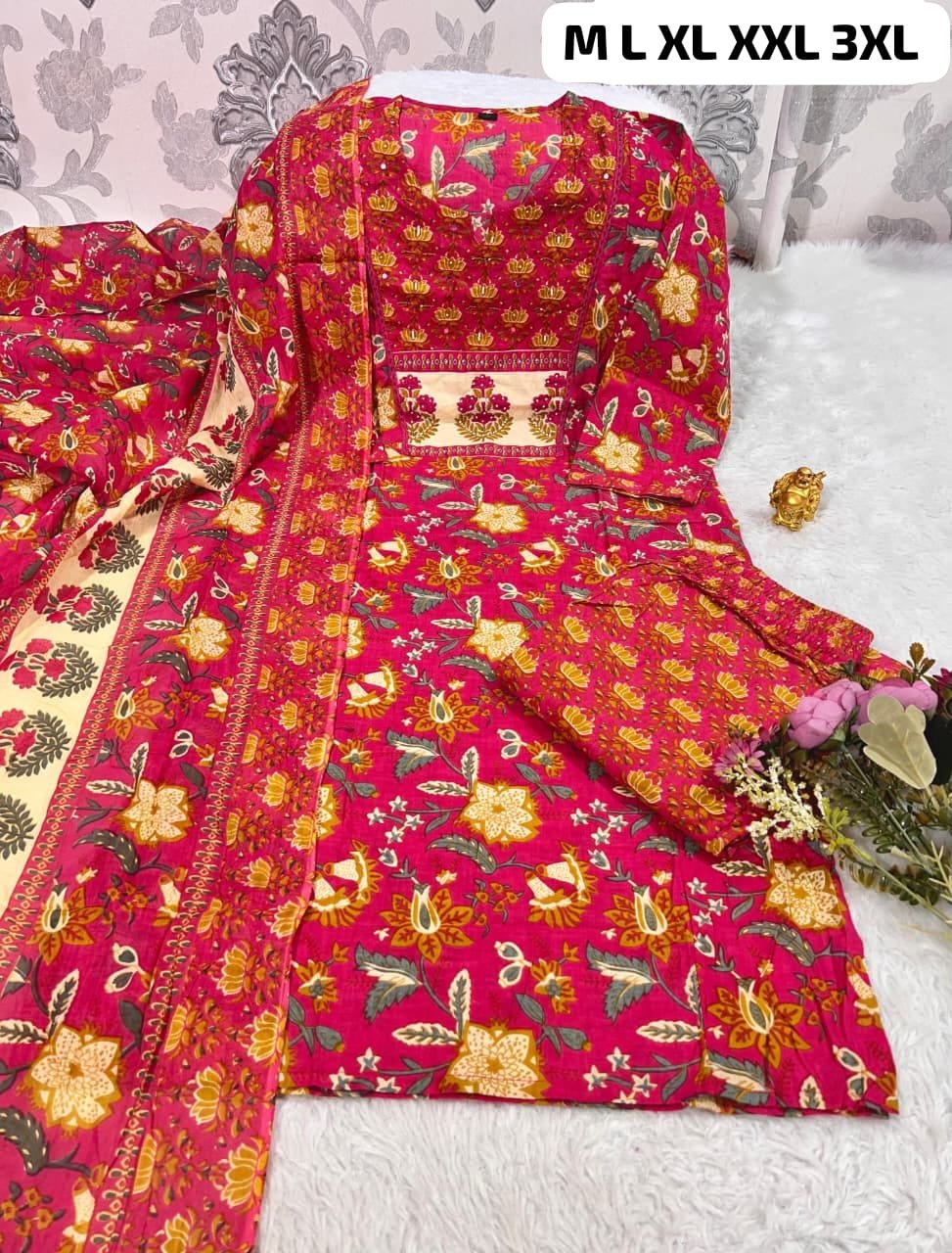 stitched We are here to spread some magic to your ethnic Heavy Cotton - Image 3