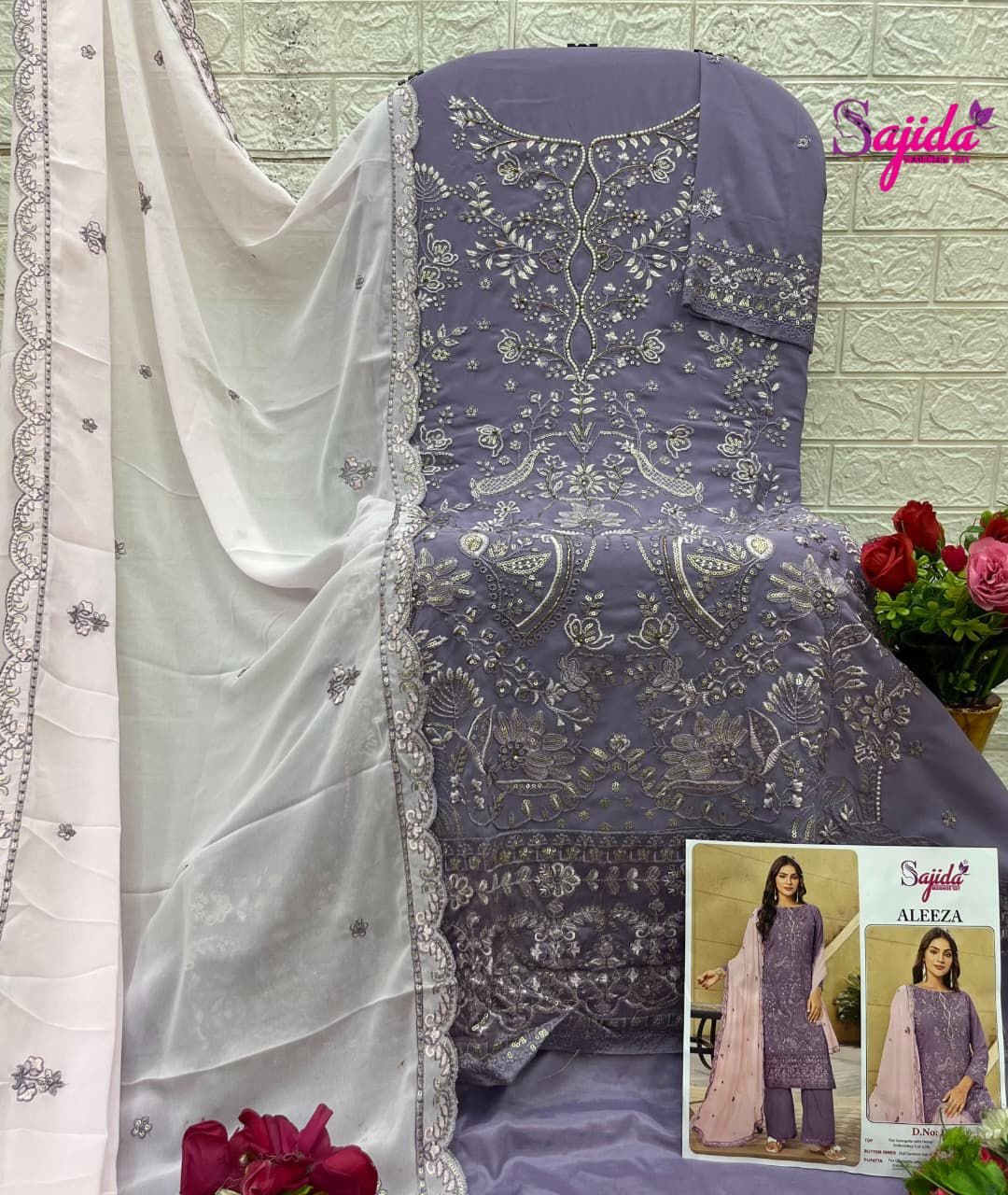 semi stitched Today we are launching Pakistani Concept... SAJIDA ALEEZA-VOL-1 - Image 2