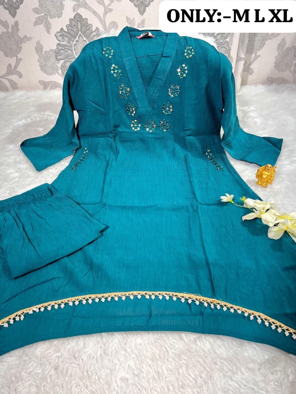 stitched One More Super Hit New Designer Indo-Western Draped CORD Set Hit Design New Color Beautiful Color Single Design - Image 11