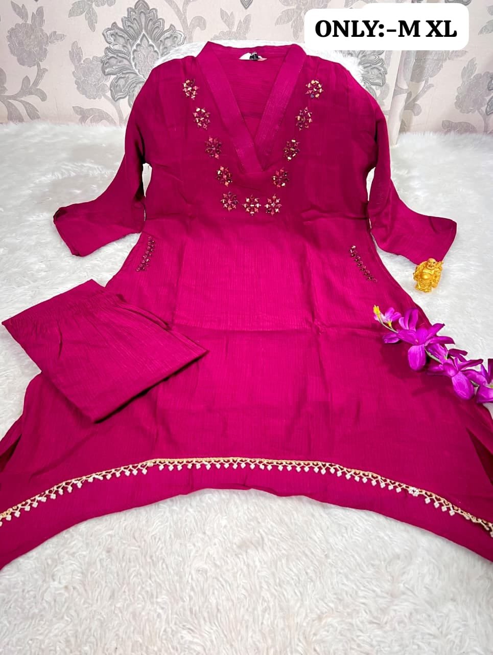 stitched One More Super Hit New Designer Indo-Western Draped CORD Set Hit Design New Color Beautiful Color Single Design - Image 12
