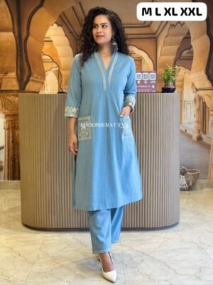 stitched  This Festive Season We have Launch A beautiful Kurti Pant set for Gorgeous ladies