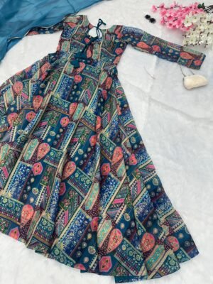 stitched With Ri8 Fashion Every women would be FLAME  You gonna love elegance with Modern touch ,Here we Presenting Exclusive shoot Design   Product code : AK :227