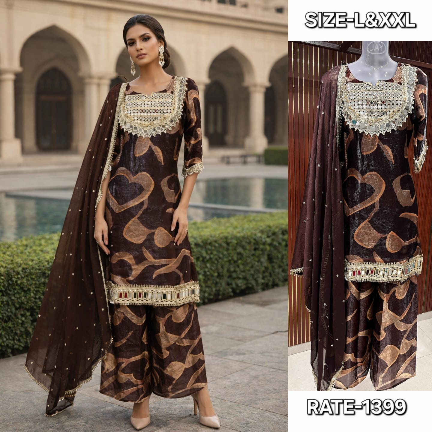 stitched *EXCLUSIVE BEAUTIFUL READY-MADE COLLECTION STUNNING LOOK FOR CASUAL BRUNCH OR A WEDDING - Image 2