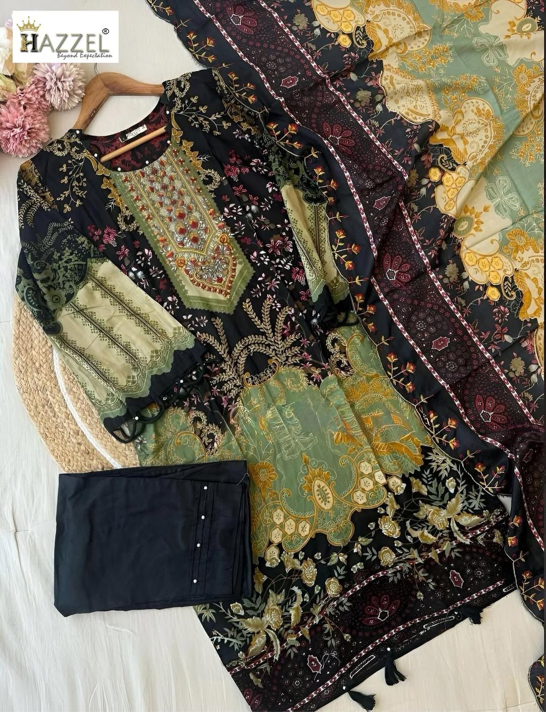 semi stitched SUPER HIT DEMANDED CATLOG HAZZEL®️ is happy to announce the launch of NEW LUXURY LAWN. - Image 2