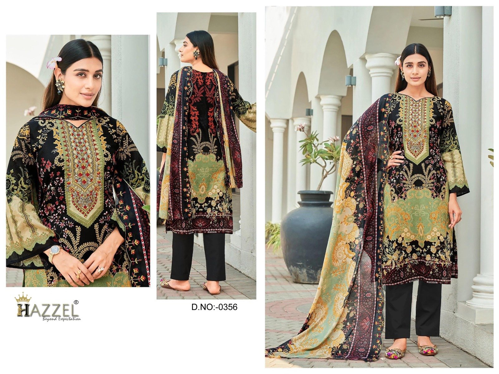 semi stitched SUPER HIT DEMANDED CATLOG HAZZEL®️ is happy to announce the launch of NEW LUXURY LAWN.