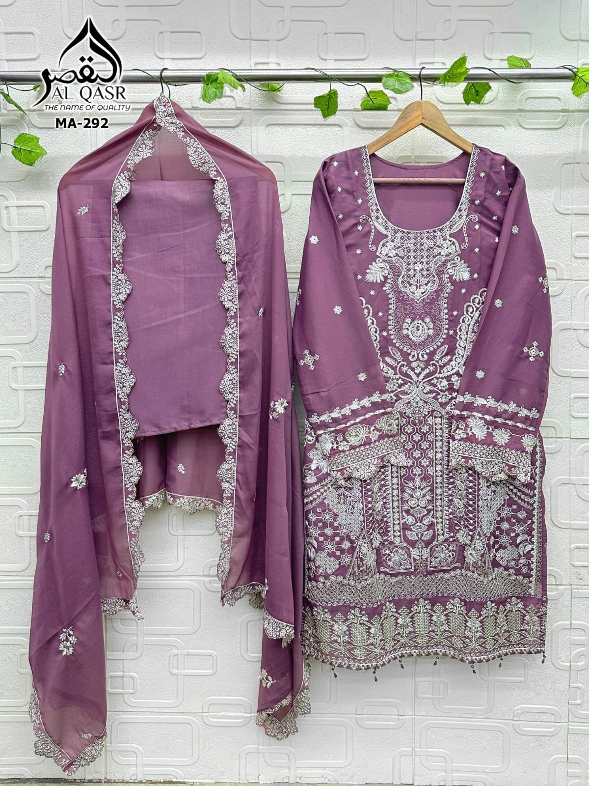 stitched HEAVY STAR GEORGETTE WITH EMBROIDERY WORK AND HAND-KHATLI WORK LATKAN BEAUTIFUL - Image 6