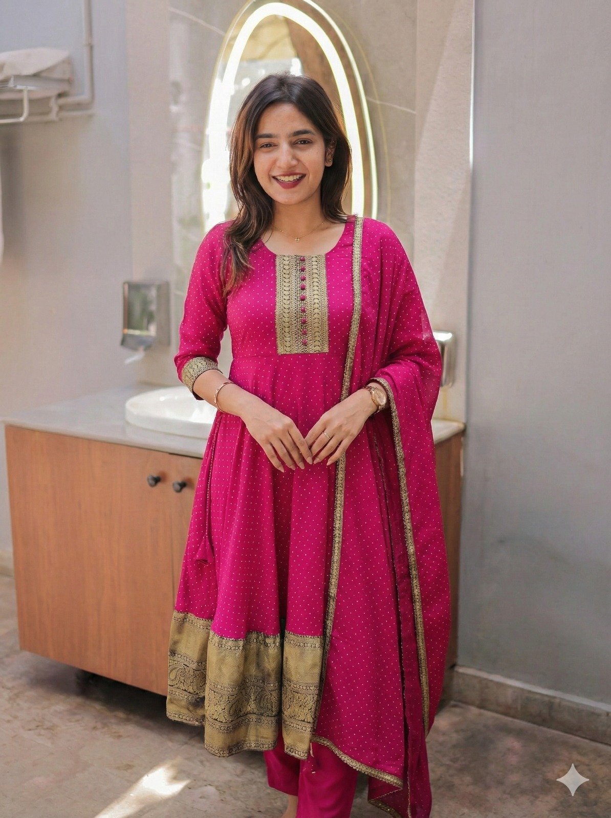 stitched LAZUKI FASHION LF-DHINGALI Present New Arrivals Premium Quality Hot Selling Gown - Image 5