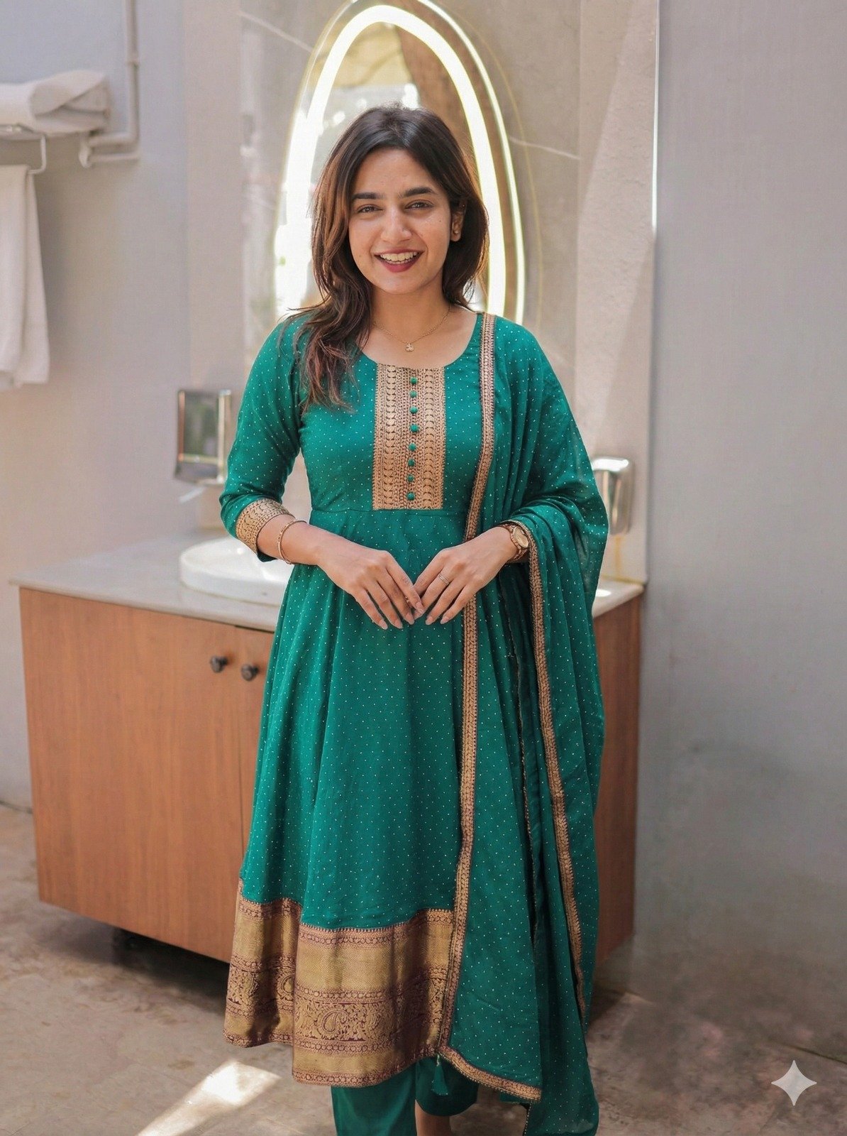 stitched LAZUKI FASHION LF-DHINGALI Present New Arrivals Premium Quality Hot Selling Gown - Image 3