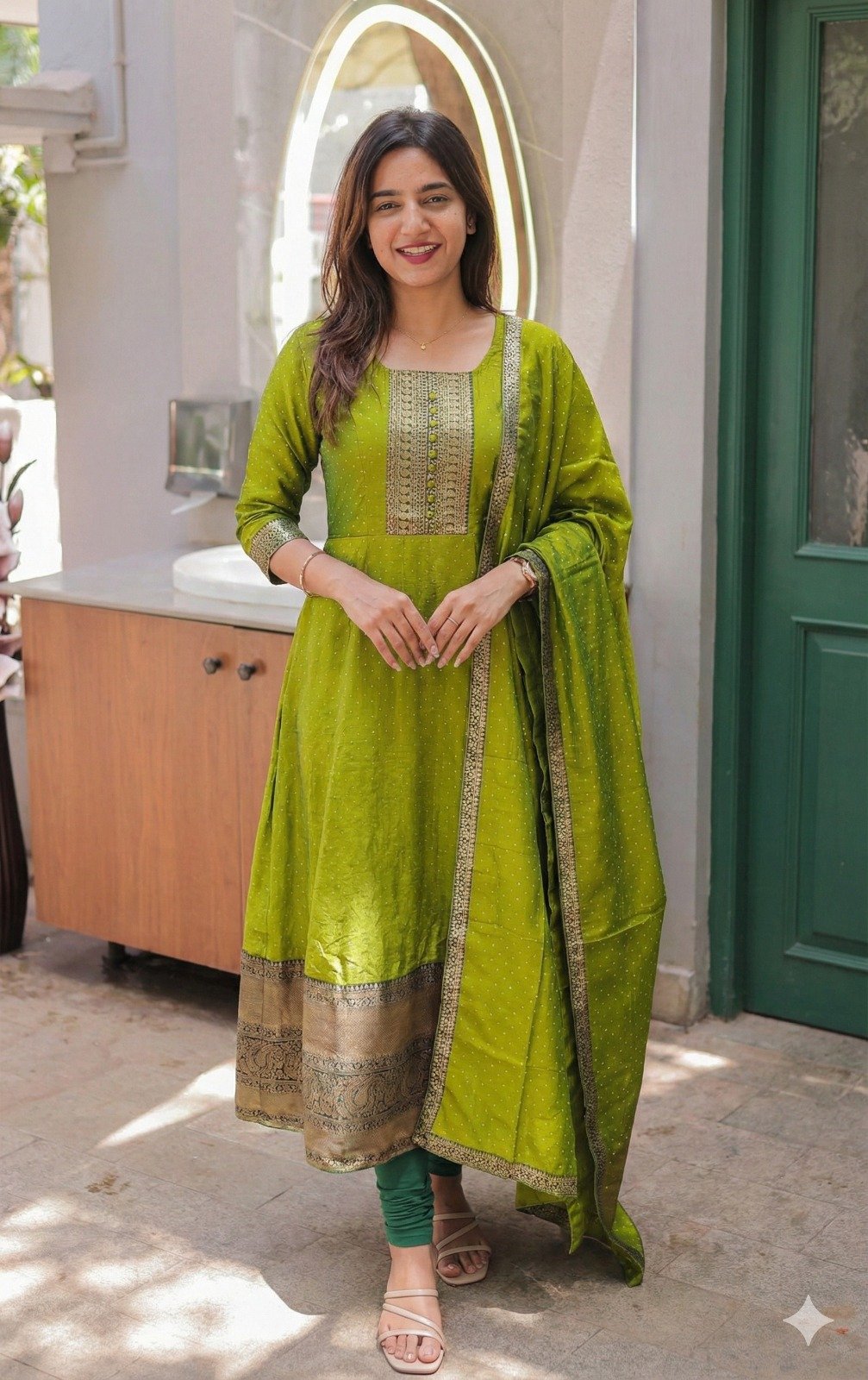 stitched LAZUKI FASHION LF-DHINGALI Present New Arrivals Premium Quality Hot Selling Gown - Image 6