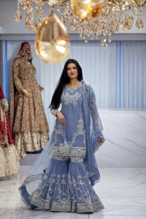 stitched  LAUNCHING NEW TRANDING COLLECTION 3 PIECE FANCY KURTI WITH SHARARA AND BEAUTIFUL DUPATTA