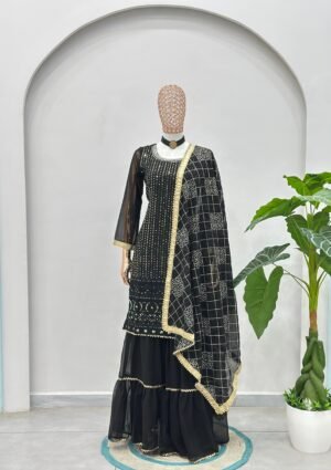 Alternative view of stitched Where rich embroidery meets timeless ethnic charm  Perfect for festive nights & wedding vibes  AK ON 5065  Kurti (Stitched)