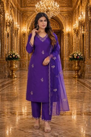 stitched Today We Are Launching Party Wear Kurati with Pent and Dupatta Readymade Collection  AK-025