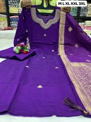 Alternative view of stitched NEW LAUNCHING FESTIVAL SPECIAL DHAMAKA DESIGN   NEW BEAUTIFUL HEAVY FULLY STITCHIED SUIT SET