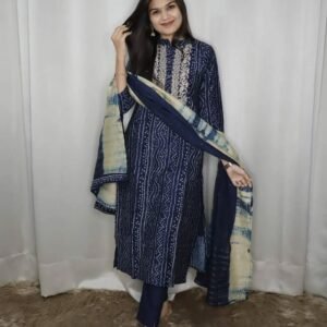 stitched WEAR IT LOVE IT SHARE IT#  Morgan Silk Digital Print Kurti With Pant With Dupatta