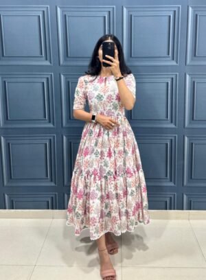 stitched Introducing Trending Hakuba Maxi Dress   AK 332  Revathy