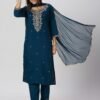 stitched NEW LAUNCHING   New Designers Kurti Pent Dupatta Set