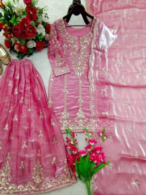 Alternative view of stitched Series New Designer Party Sharara Suit & Dupatta Set   FULLY STITCHED  AK-6005
