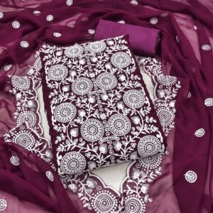 Alternative view of semi stitched Exclusive Dress Material Suit  For Women   GEORGETTE THREAD  WORK   2 MTS