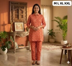 Alternative view of stitched #WEAR IT LOVE IT SHARE IT#   PURE COTTON CORD-SET