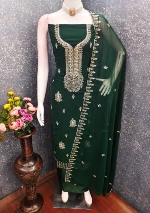 semi stitched Exclusive Dress Material Suit
