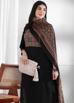 Alternative view of stitched New collection Three Colour Kurti set