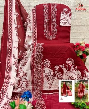 Alternative view of semi stitched AASHA DESIGNER  Design No -: 1203