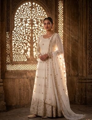 stitched Launching New Design Trending Vicitra-Silk*Gwon&Pent&dupatta       Reddy To Wear Look Design