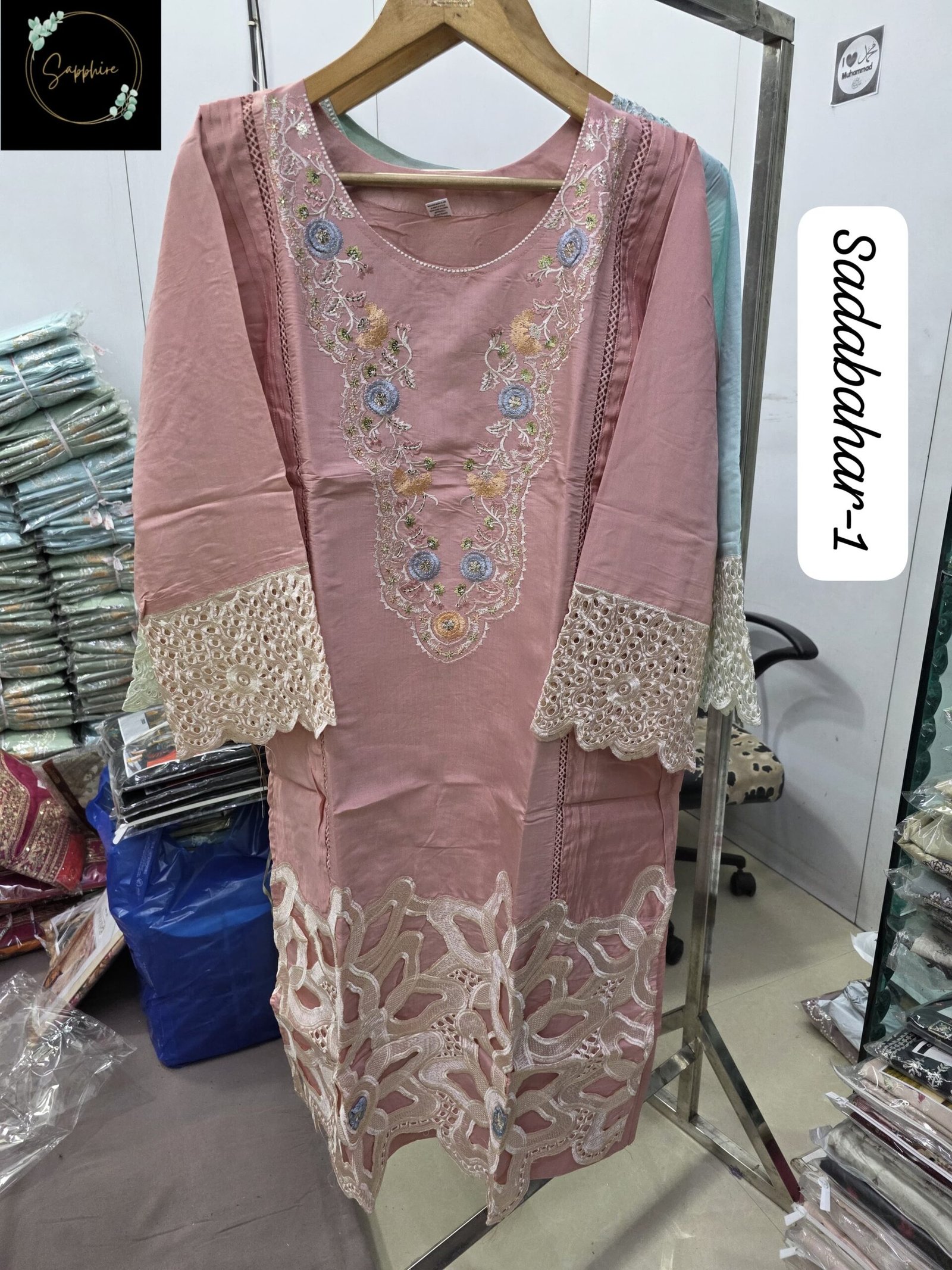 stitched SINGLES & MULTIPLE SAPPHIRE PRESEND NEW SERIES OF READYMADE SUITS SAPPHIRE SADABAHAR VOL-1 - Image 2