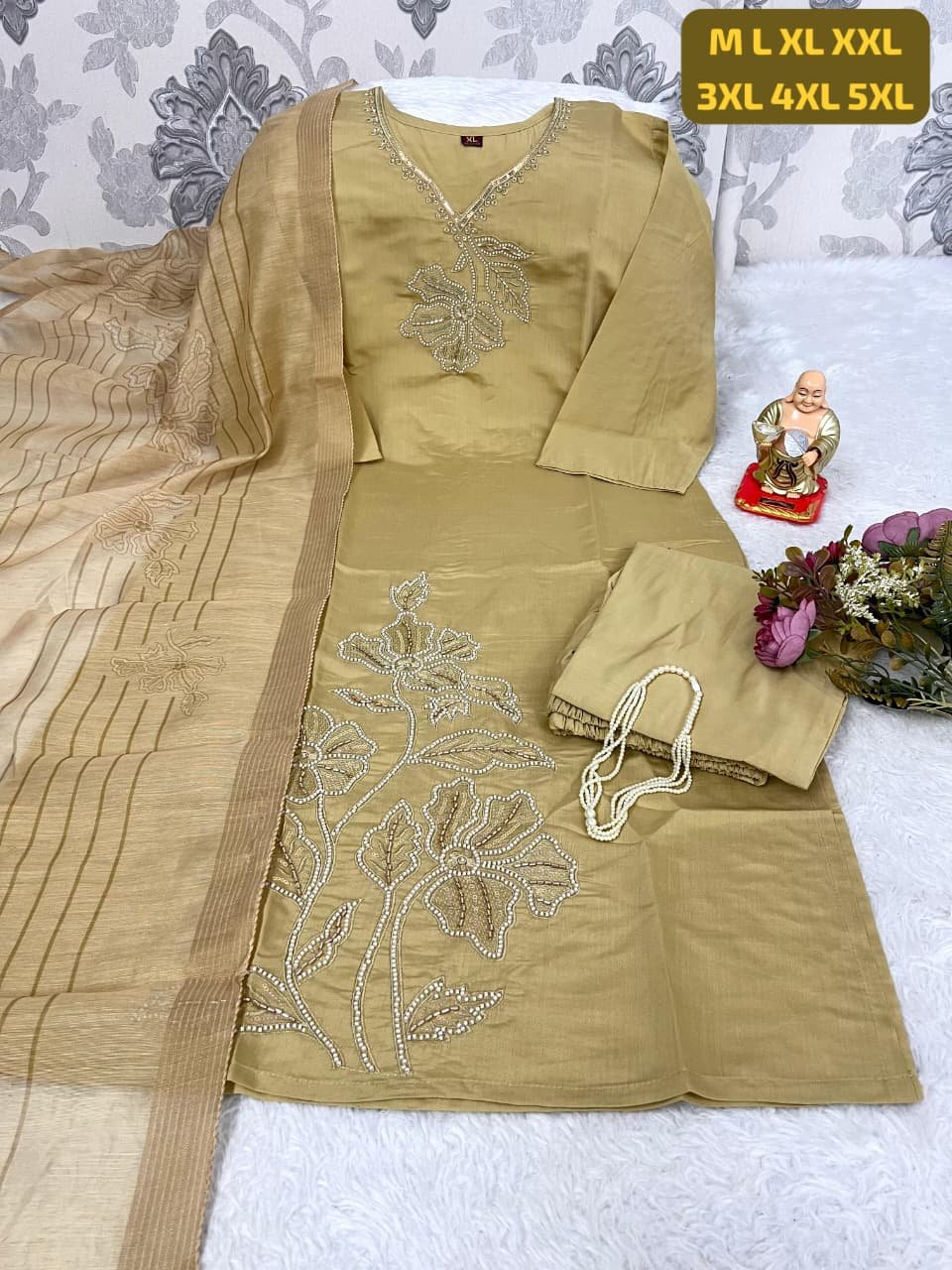 stitched BACK AGAIN WITH HIT COLORS Launching New Designers Kurti Pent Dupatta Set - Image 3