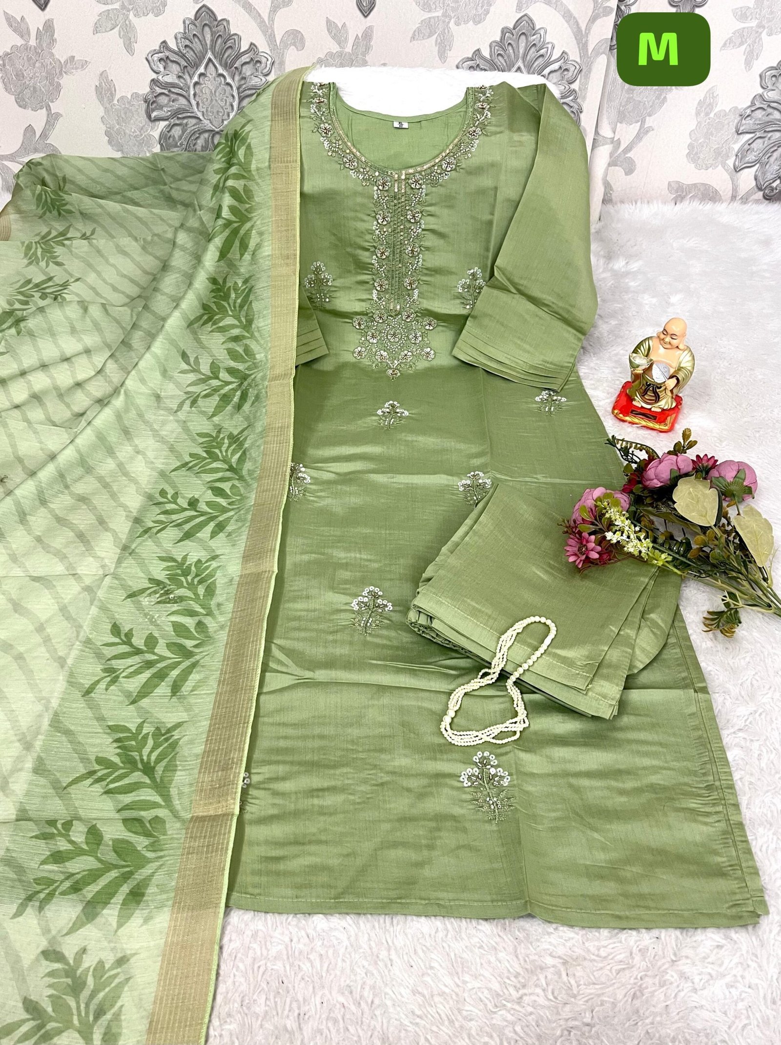 stitched BACK AGAIN WITH HIT COLORS Launching New Designers Kurti Pent Dupatta Set - Image 6