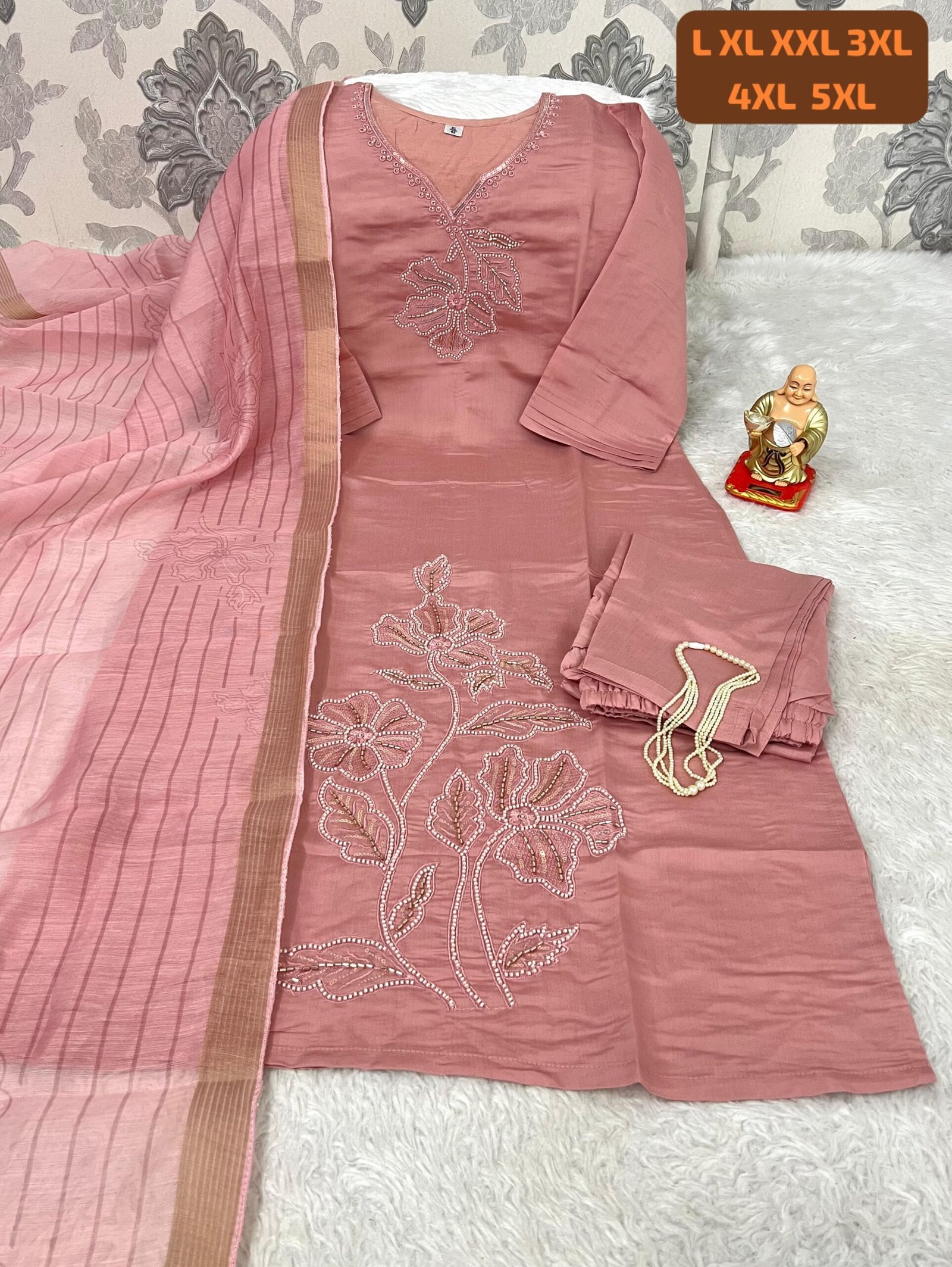 stitched BACK AGAIN WITH HIT COLORS Launching New Designers Kurti Pent Dupatta Set - Image 2