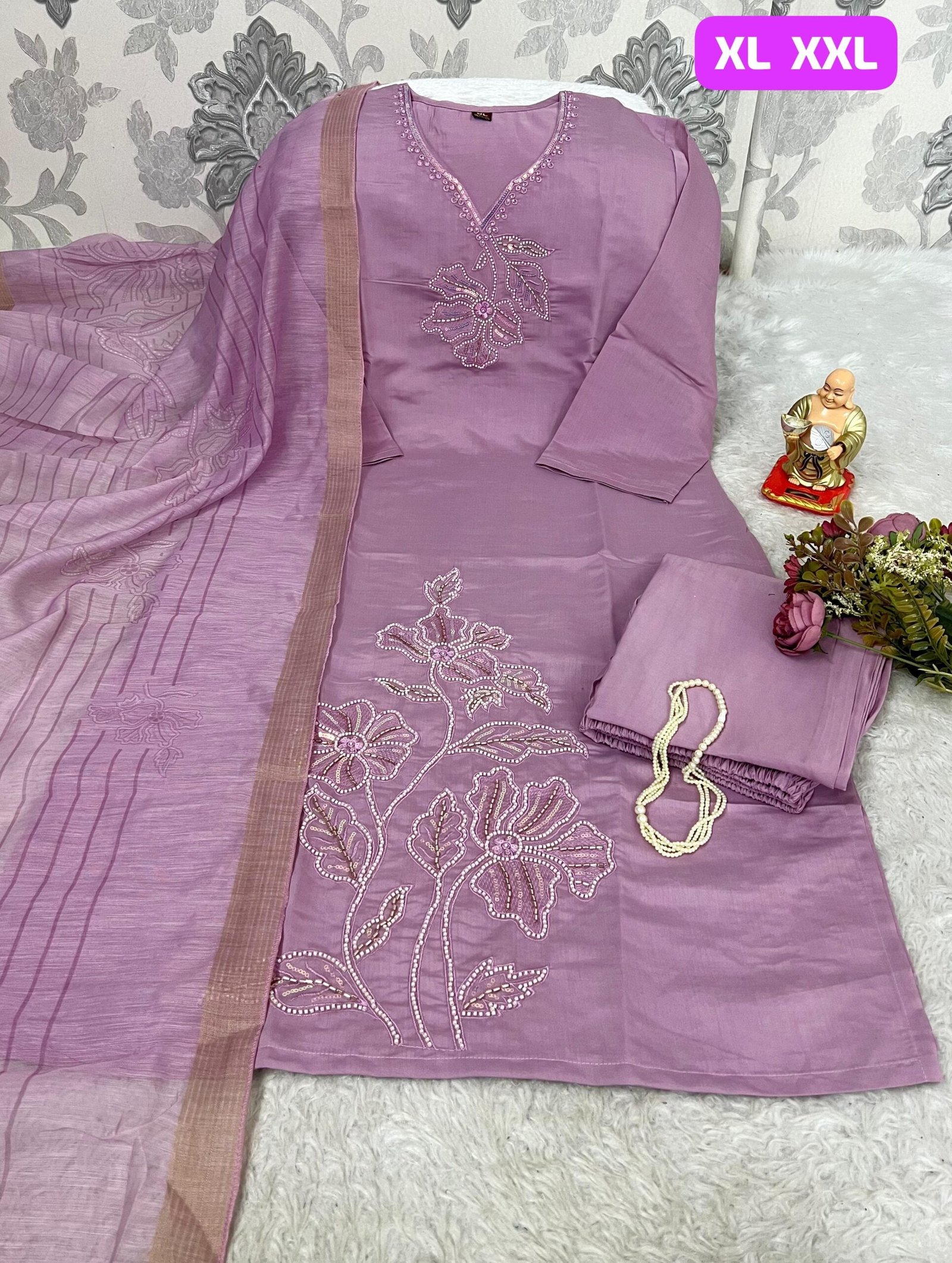 stitched BACK AGAIN WITH HIT COLORS Launching New Designers Kurti Pent Dupatta Set - Image 7