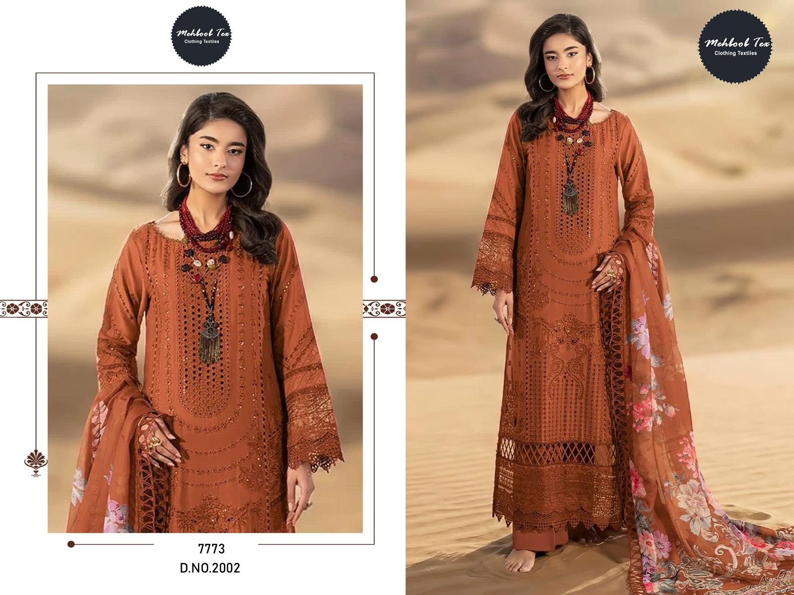 semi stitched Crimson vol 1 D.N.2001 2002 2003 BRAND NAME :- *MT * - Image 3