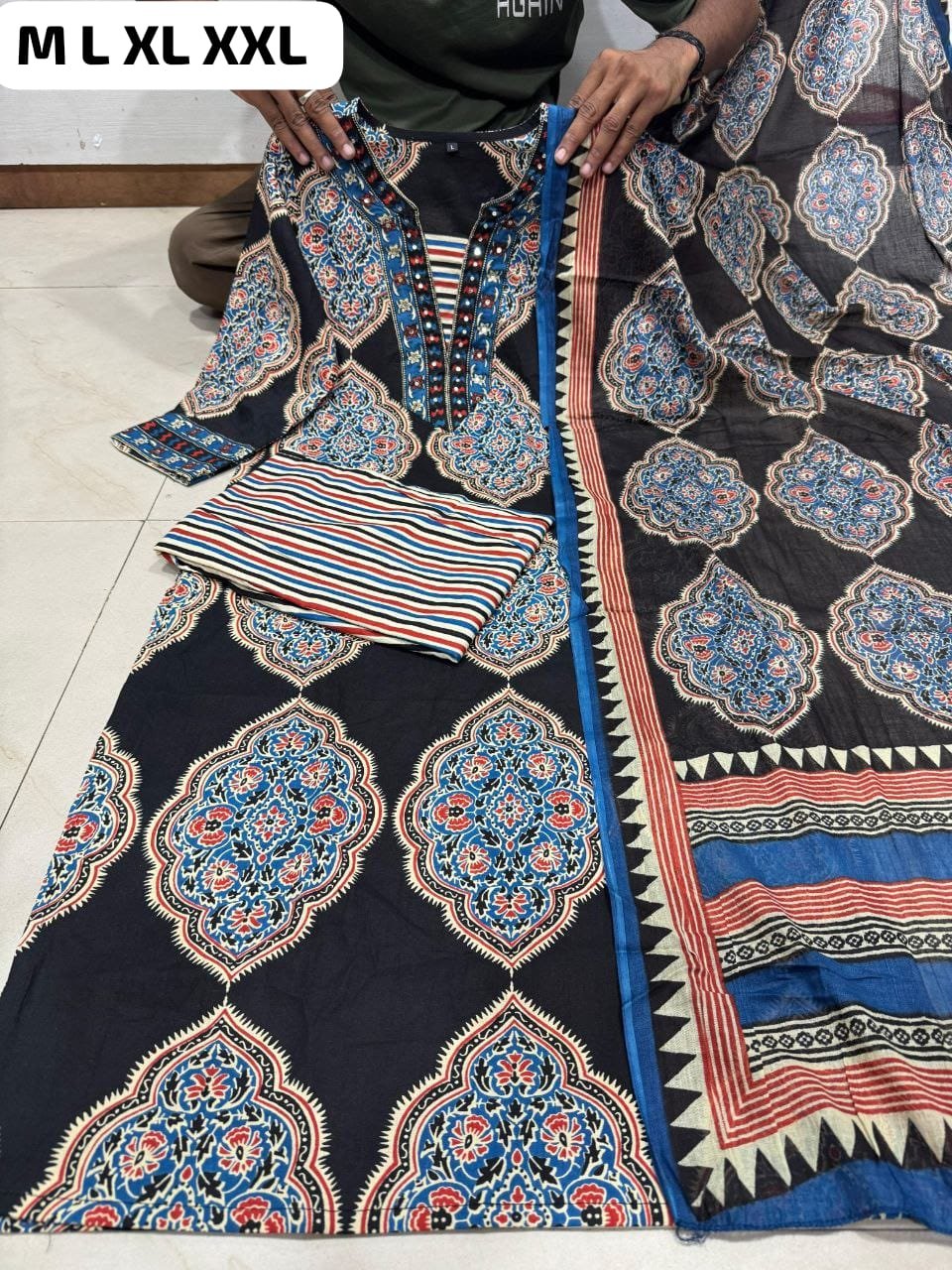 stitched Featuring beautiful embroidery with suqes Heavy Suit which is beautifully decorated It is paired with matching pants - Image 2