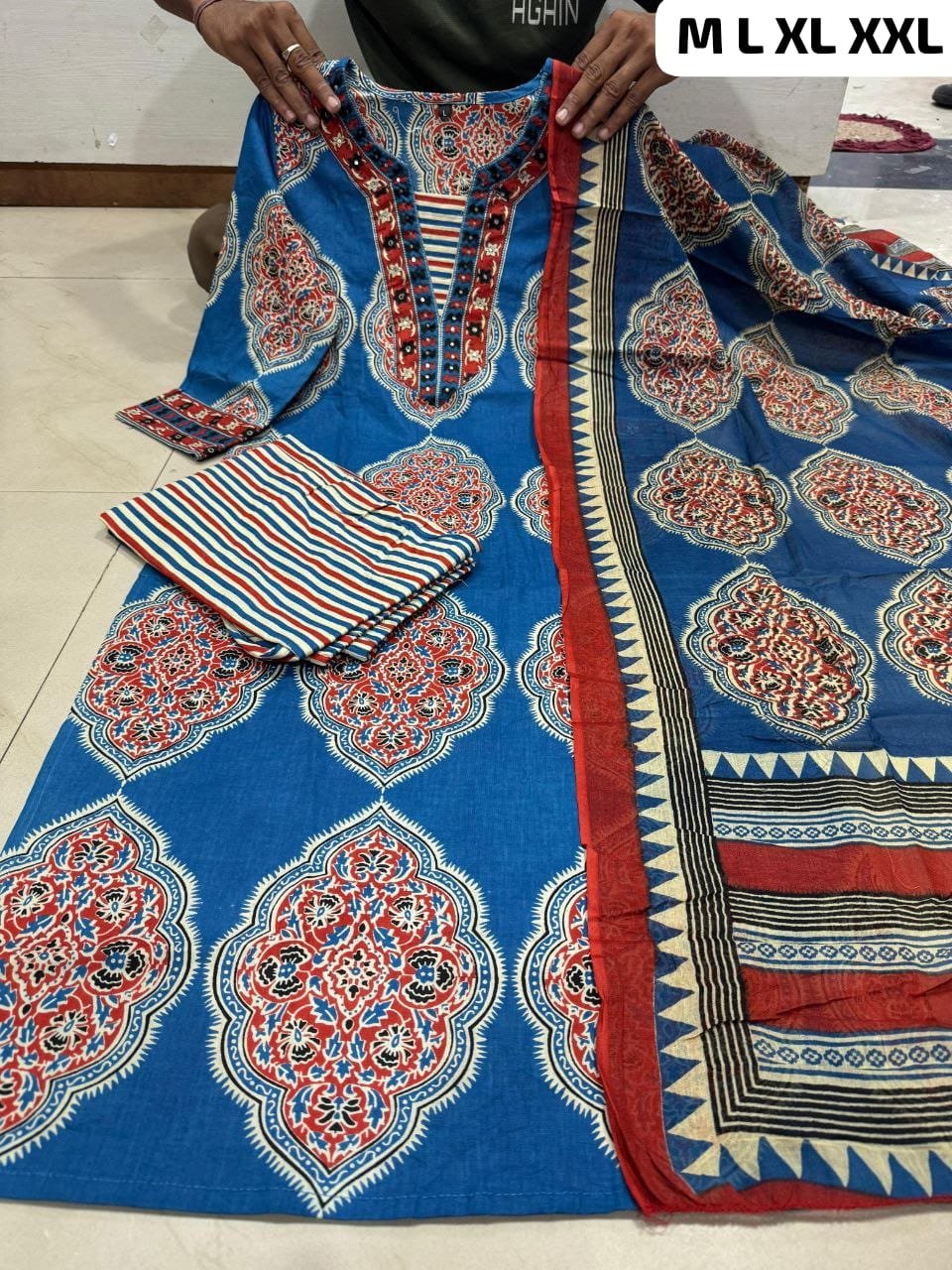 stitched Featuring beautiful embroidery with suqes Heavy Suit which is beautifully decorated It is paired with matching pants - Image 4
