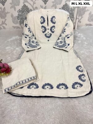 Alternative view of stitched This Cotton Flex kurta set is all about timeless beauty and all-day comfort*