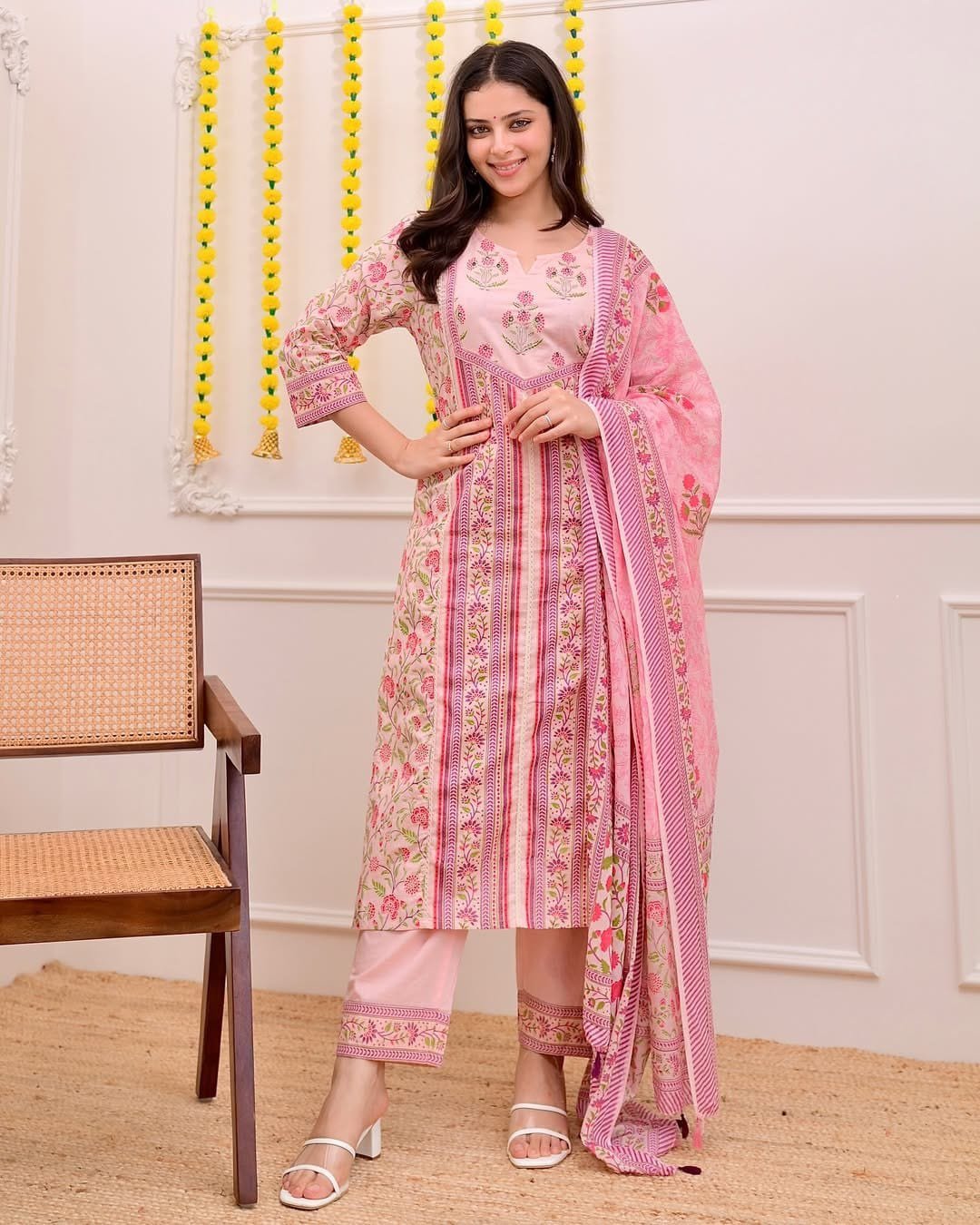 stitched #WEAR IT LOVE IT SHARE IT# Morgan Silk Digital Print Kurti With Pant With Dupatta - Image 4