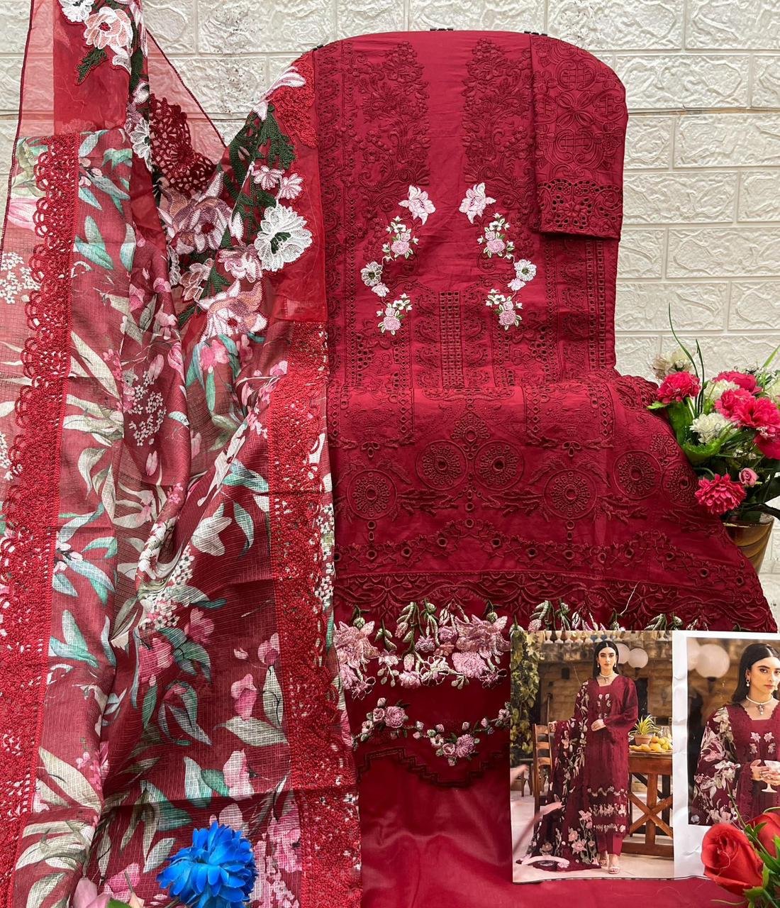 semi stitched ELAF Luxury Lawn by DEEPSY SUITS Design no. 1584 - Image 2