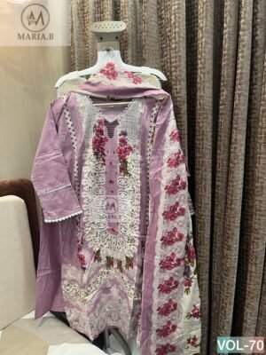 Alternative view of stitched RESTOCK  MARIA.B PRESENTS  NAME:- STITCH VOL-70  READYMADE COLLECTION