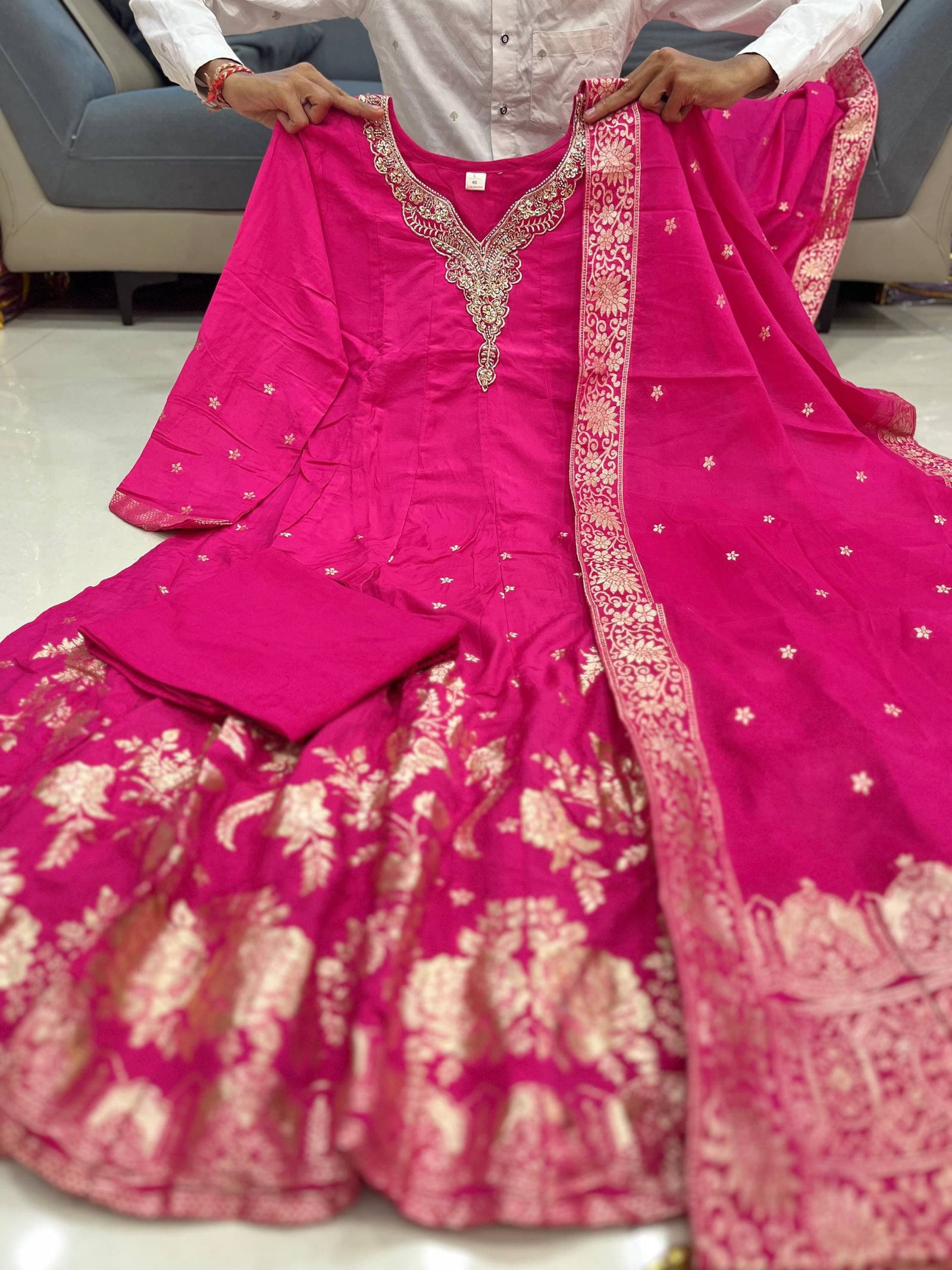 stitched Premium Anarkali Style Outfit *Code-1278* - Image 2