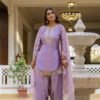 stitched SHIVAM COLLECTION PRESENT.....   WOMEN'S PURE JAPAN SATIN KURTA SET'S  ALINA 2