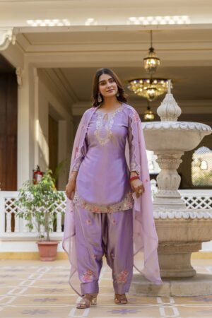 stitched SHIVAM COLLECTION PRESENT.....   WOMEN'S PURE JAPAN SATIN KURTA SET'S  ALINA 2