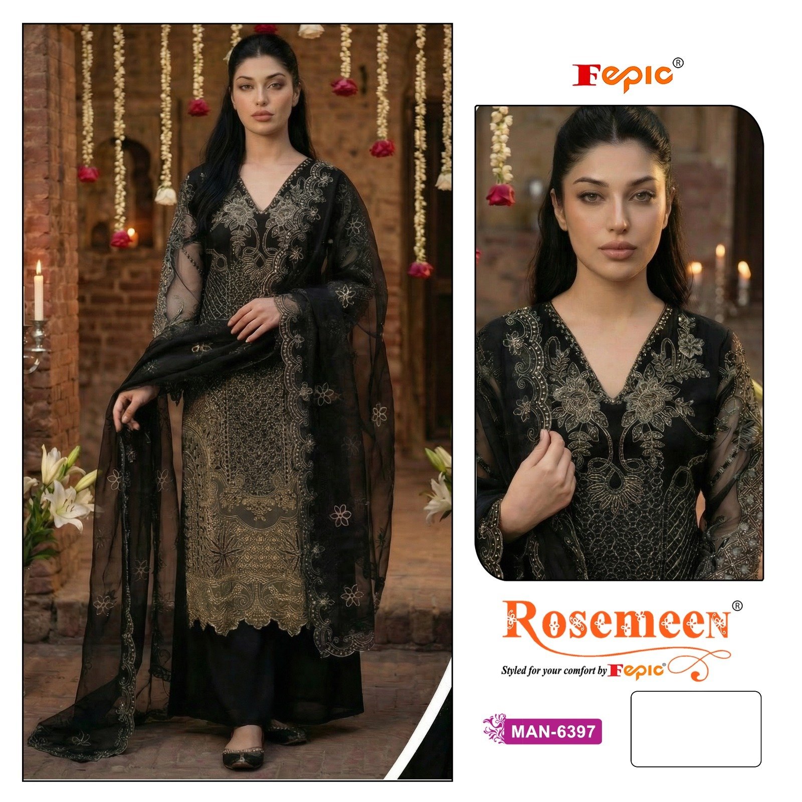 stitched BRAND NAME:- FEPIC CATALOUGE NAME:- ROSEMEEN D NO:- 6397 - Image 3