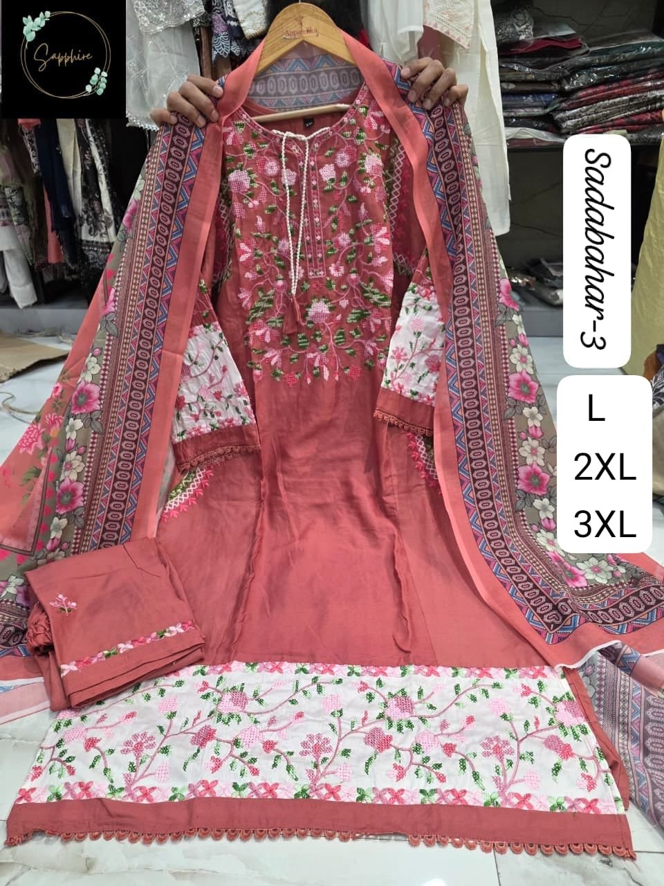 stitched HIT COLOURS READY NEW COLOUR SAPPHIRE PRESEND NEW SERIES OF READYMADE SUITS - Image 6